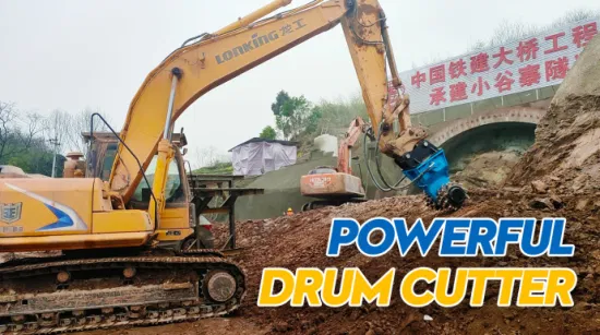 Best Price Hydraulic Drum Cutter Transverse Drum Cutter for Excavator