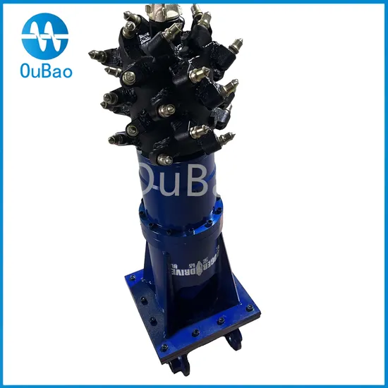 Construction Works Small Transverse Hydraulic Rotary Dual Drum Cutter for Sale 